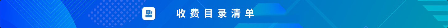 收费目录清单