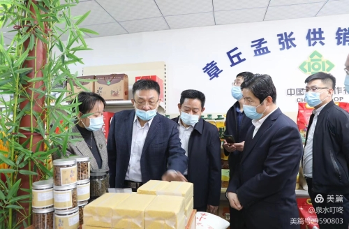省供销社领导一行来我区调研
