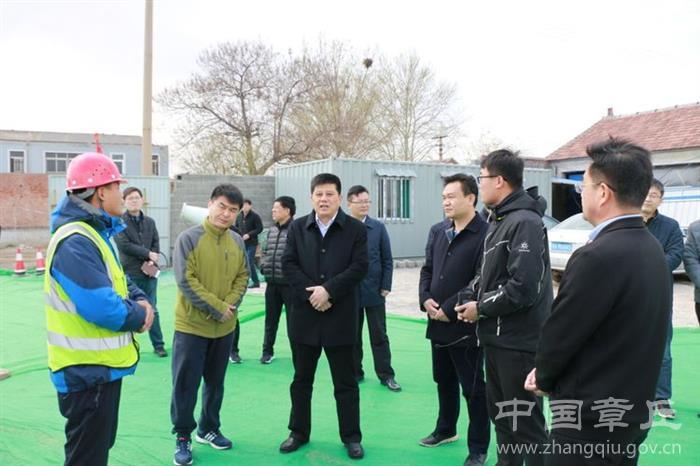 韩伟调研s102济青线章丘绕城段改建工程